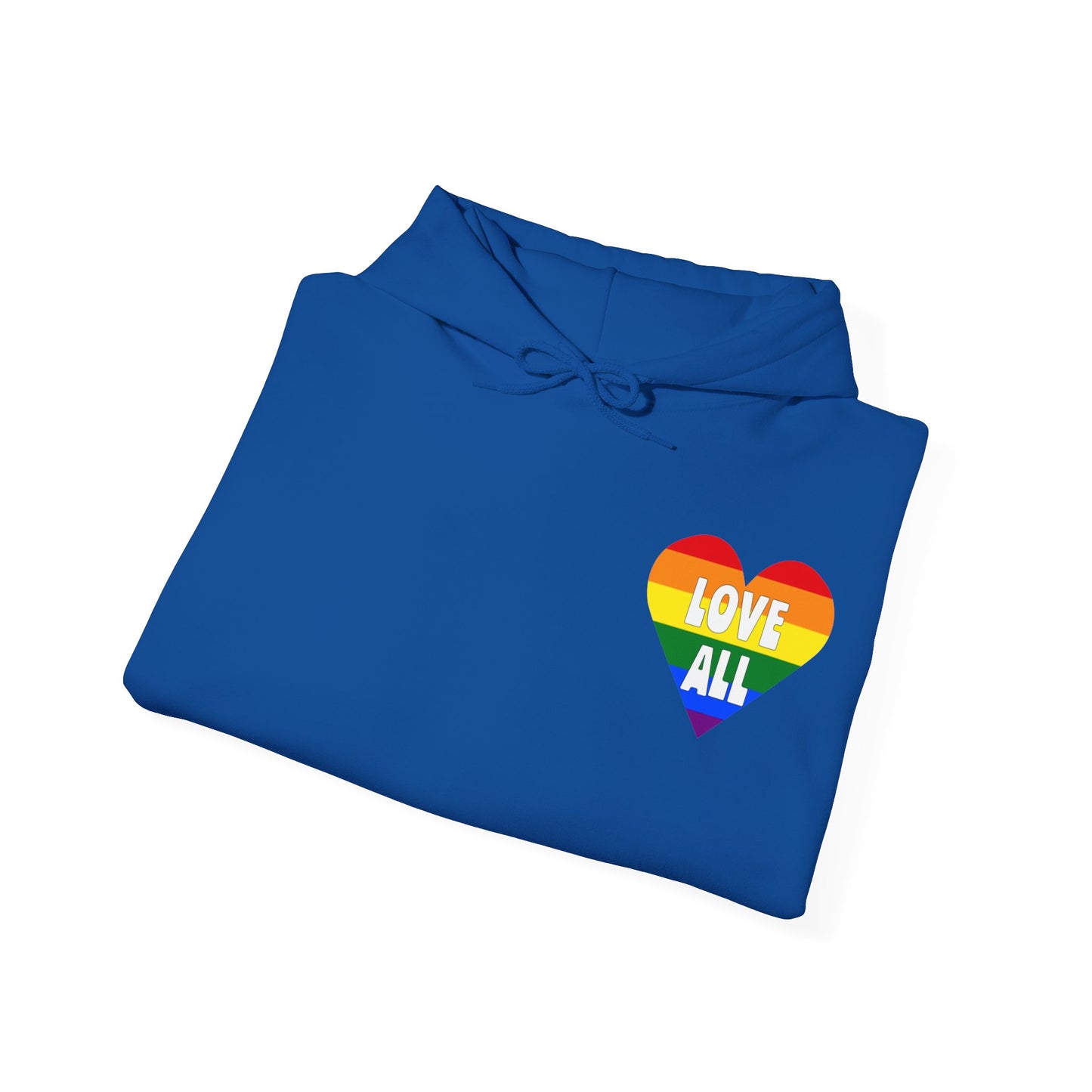 "Love All" Pride Heart Logo, Unisex Hoodie
