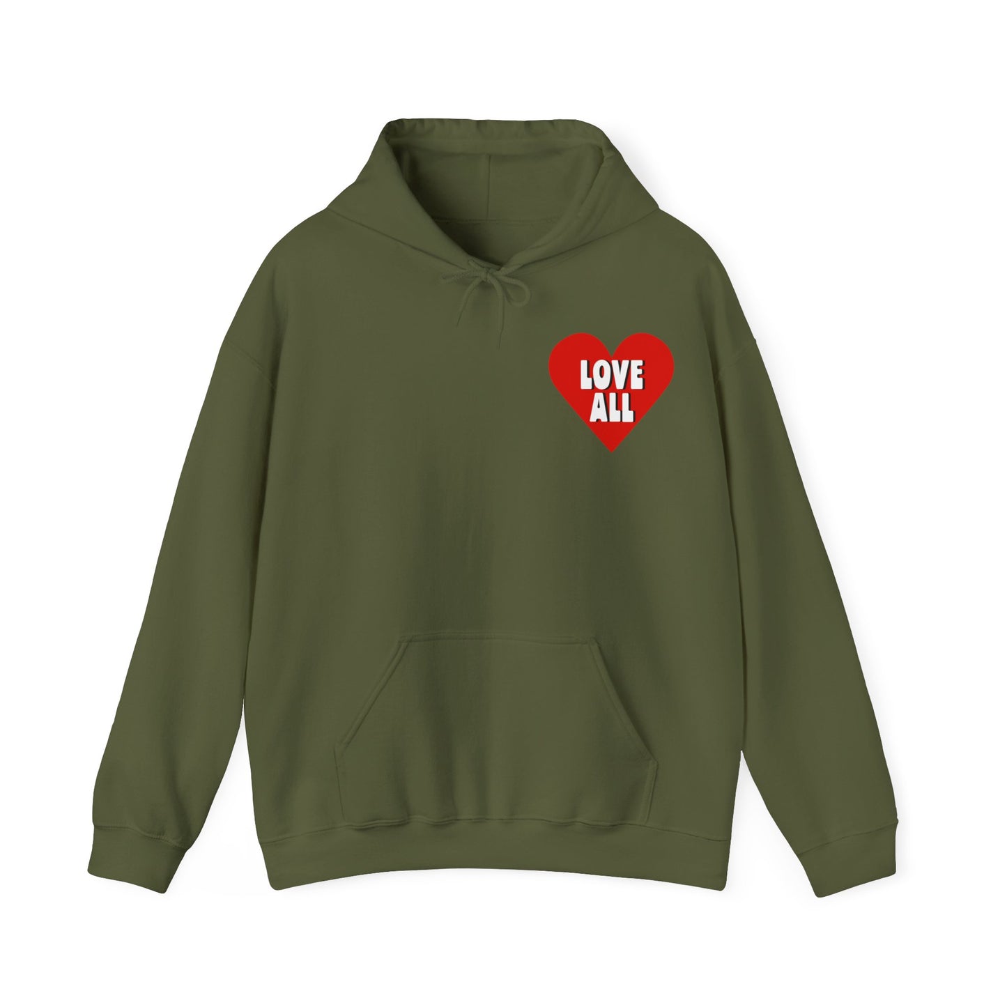 "Love All" Heart Logo, Unisex Hoodie