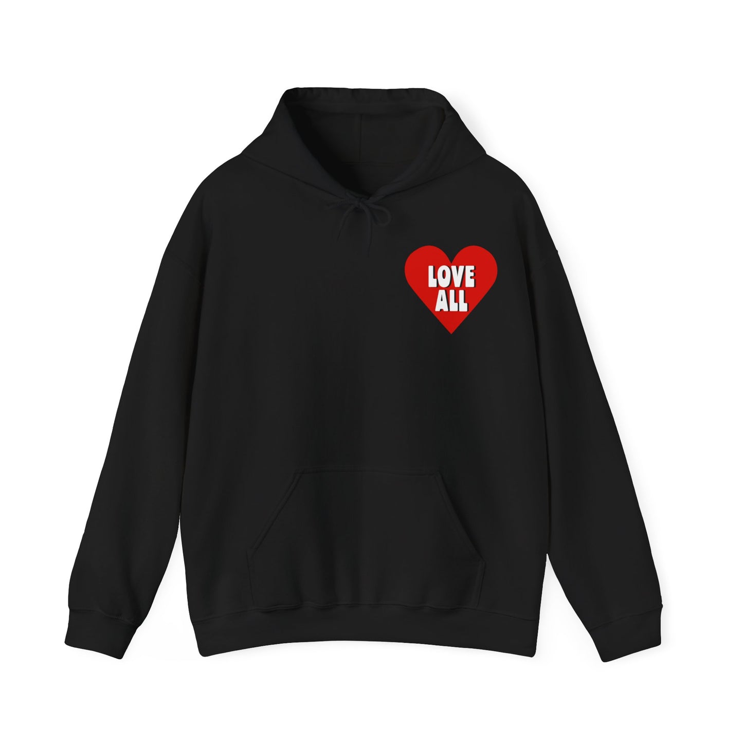 "Love All" Heart Logo, Unisex Hoodie