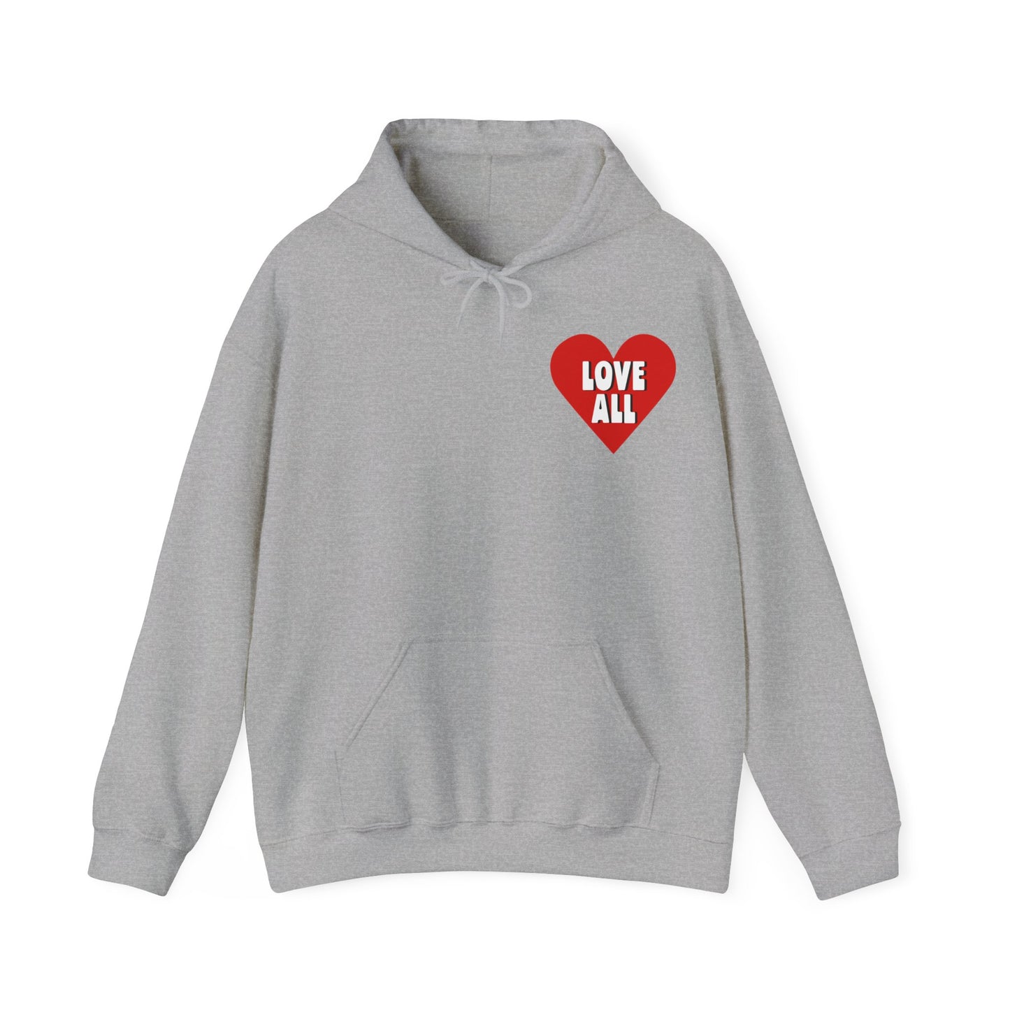 "Love All" Heart Logo, Unisex Hoodie