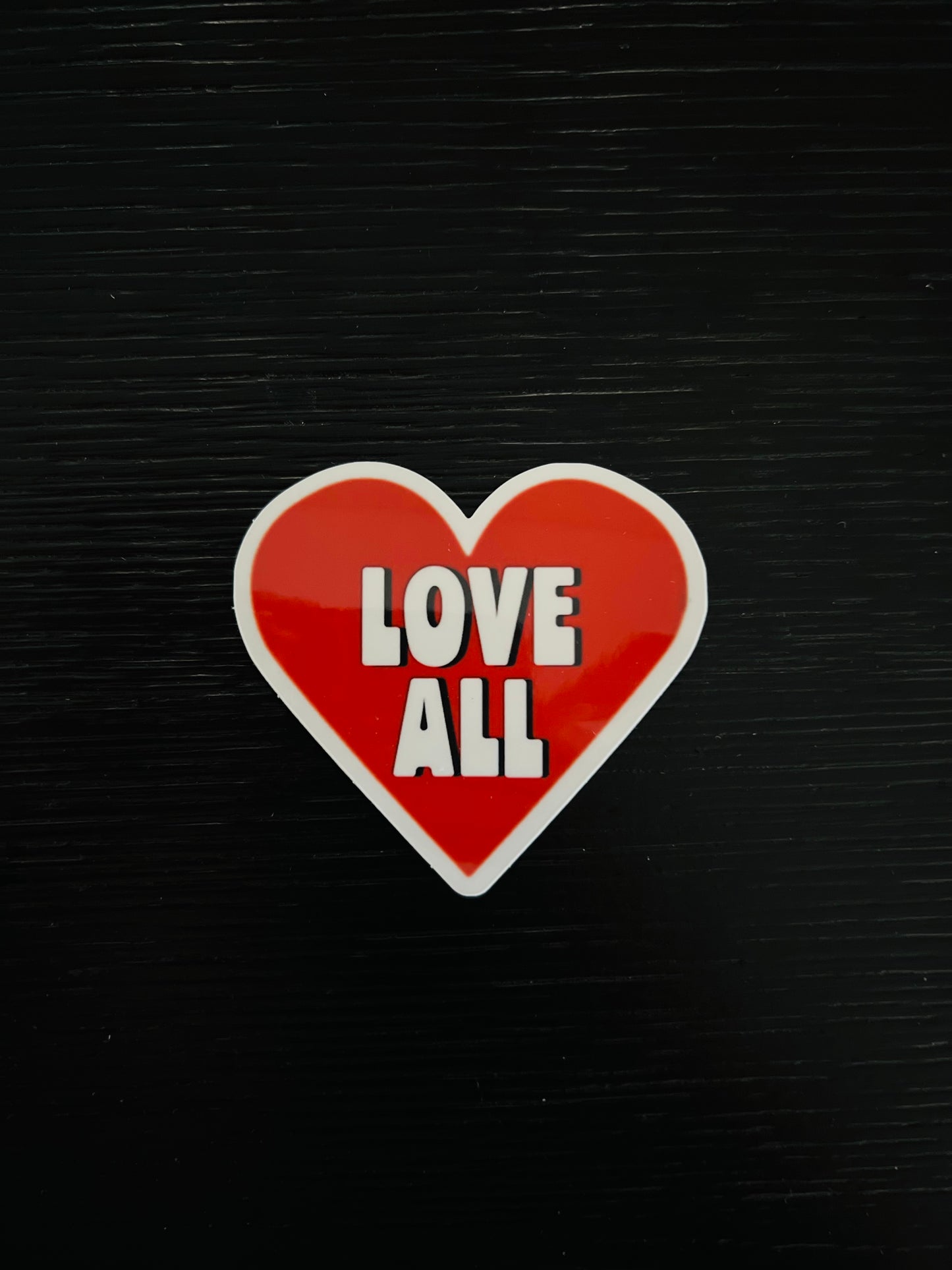 “Love All” Heart Logo - Vinyl Sticker
