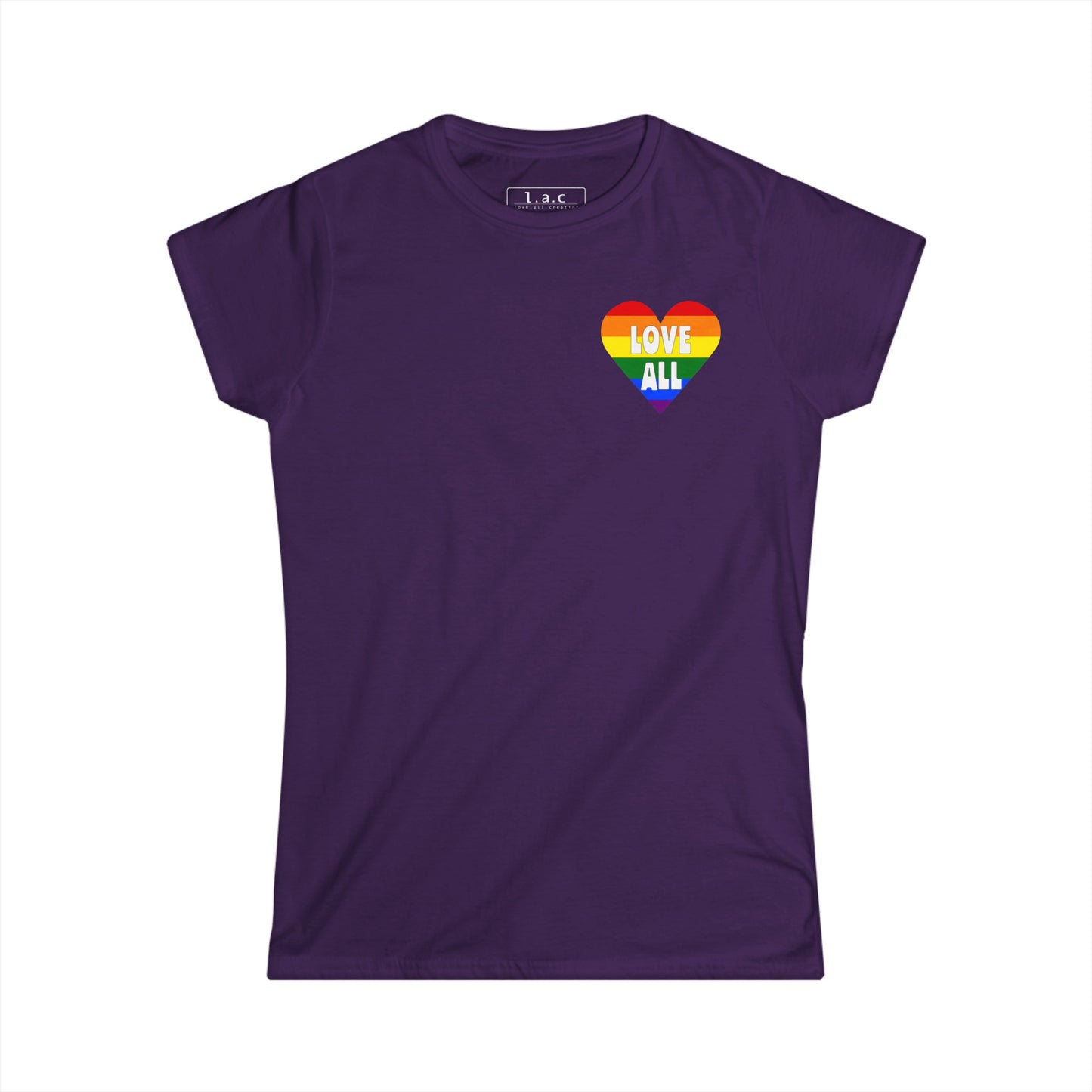 "Love All" Pride Heart Logo, Women's T-Shirt