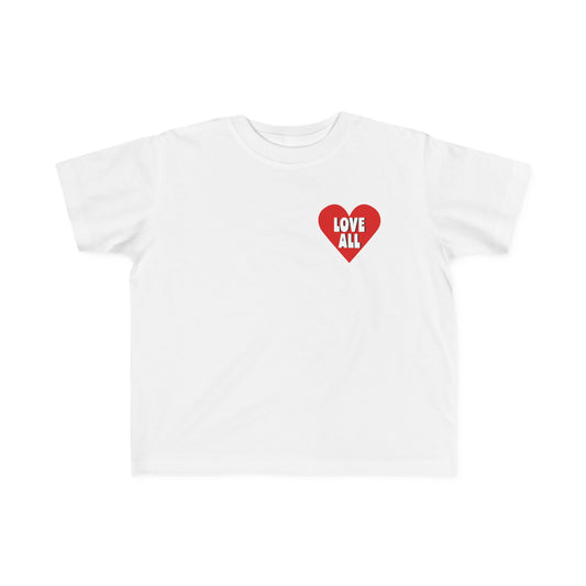 Toddler's ”Love All” Heart Logo, T-Shirt