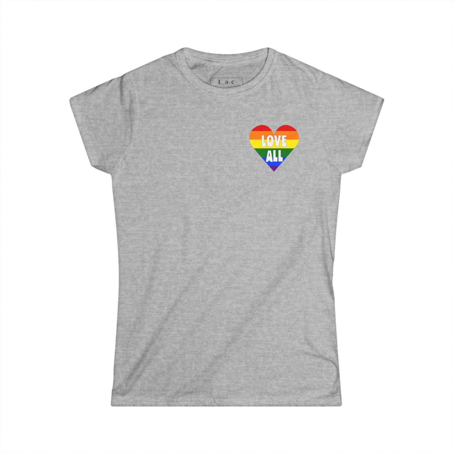 "Love All" Pride Heart Logo, Women's T-Shirt