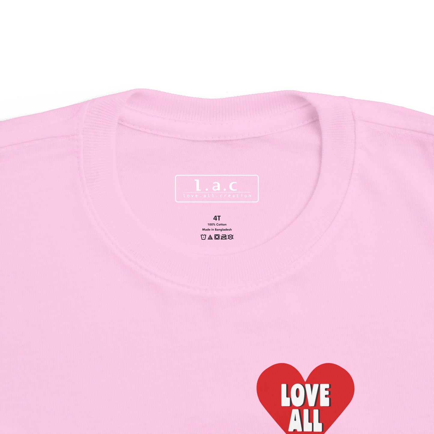 Toddler's ”Love All” Heart Logo, T-Shirt