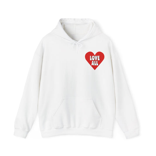 "Love All" Heart Logo, Unisex Hoodie