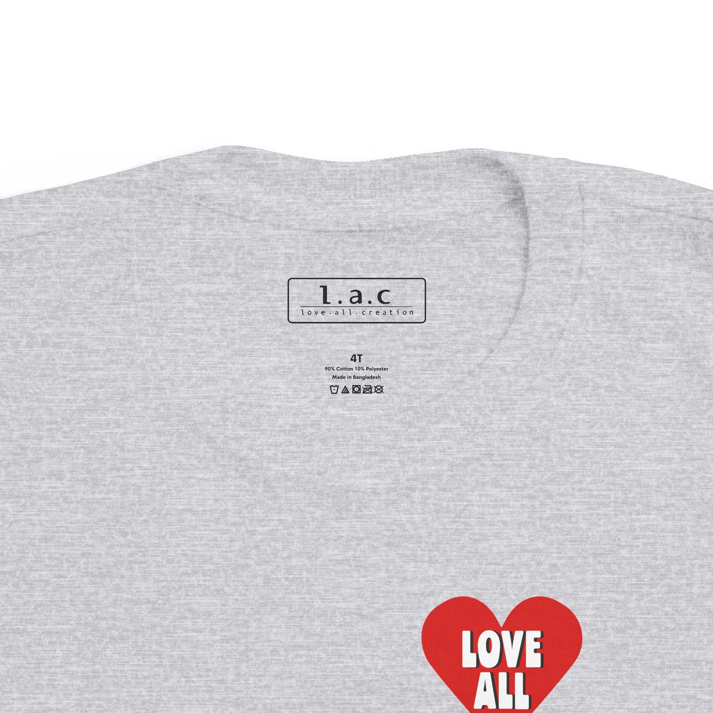 Toddler's ”Love All” Heart Logo, T-Shirt