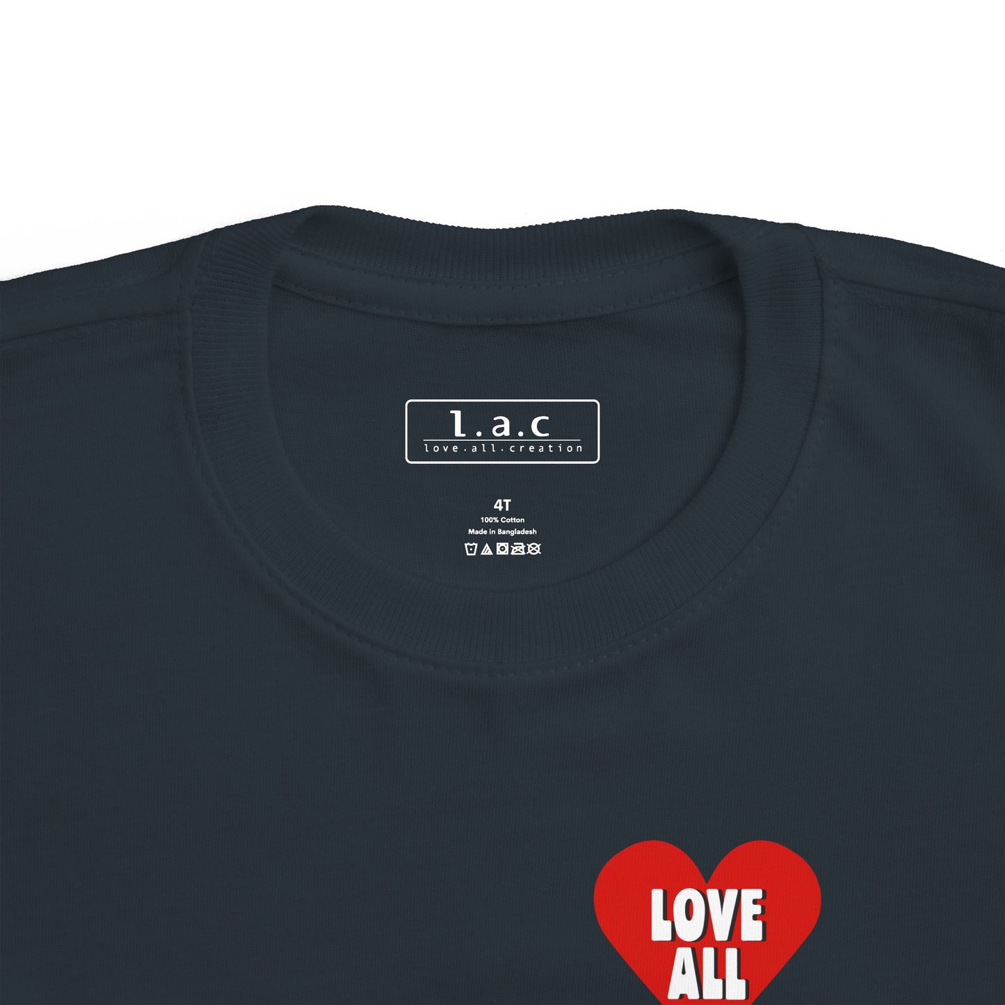 Toddler's ”Love All” Heart Logo, T-Shirt