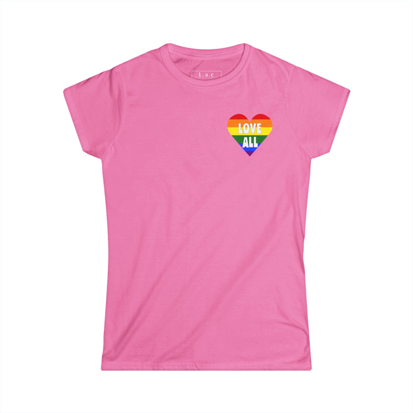 "Love All" Pride Heart Logo, Women's T-Shirt