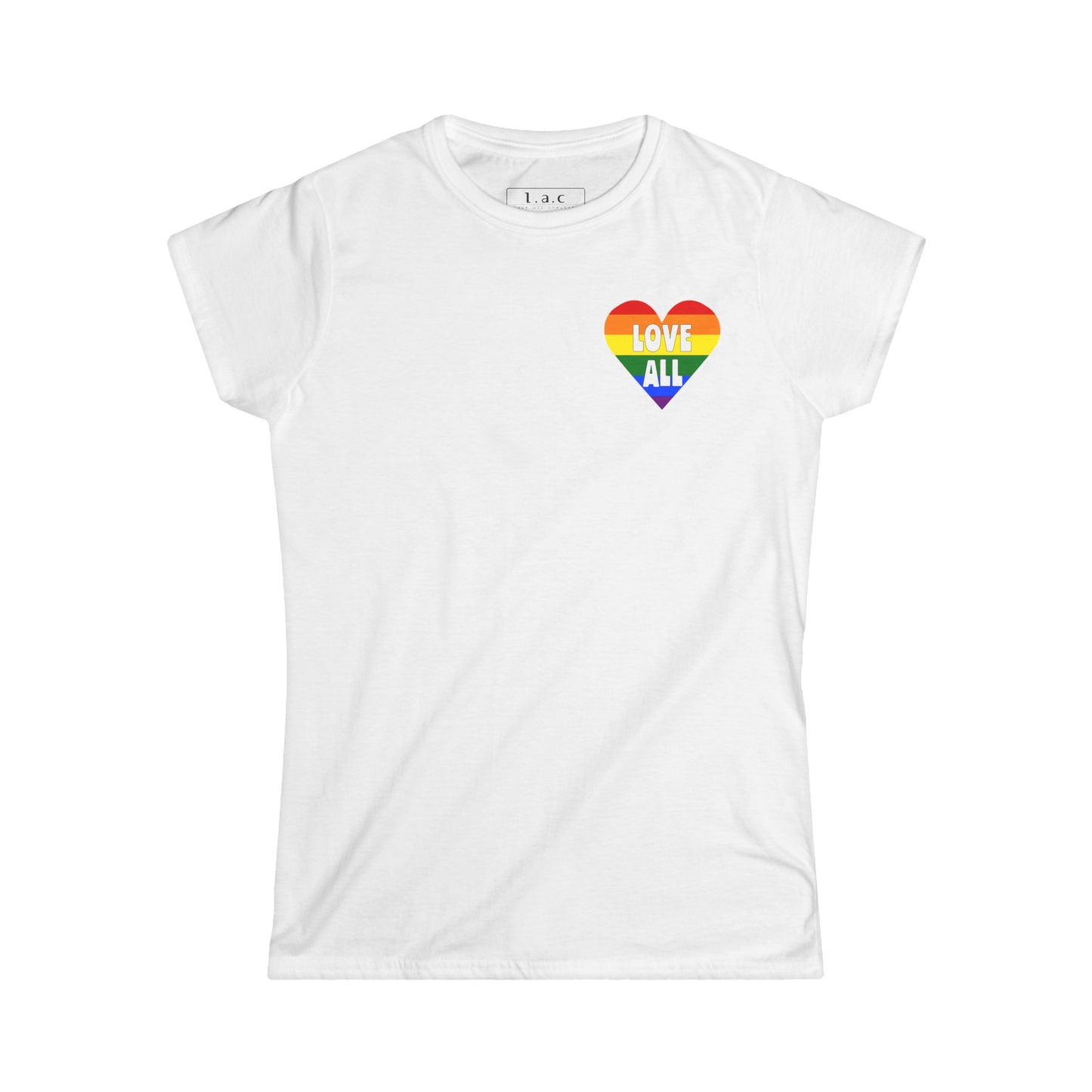 "Love All" Pride Heart Logo, Women's T-Shirt