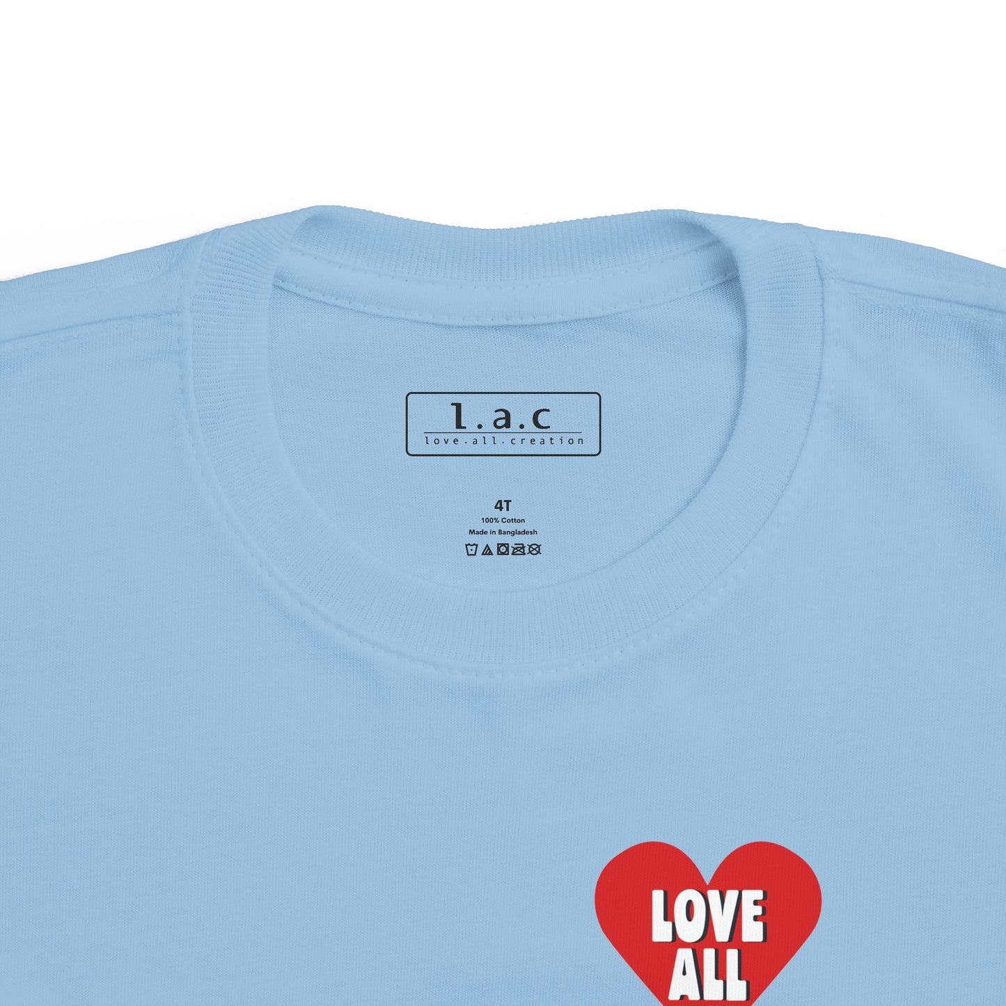 Toddler's ”Love All” Heart Logo, T-Shirt