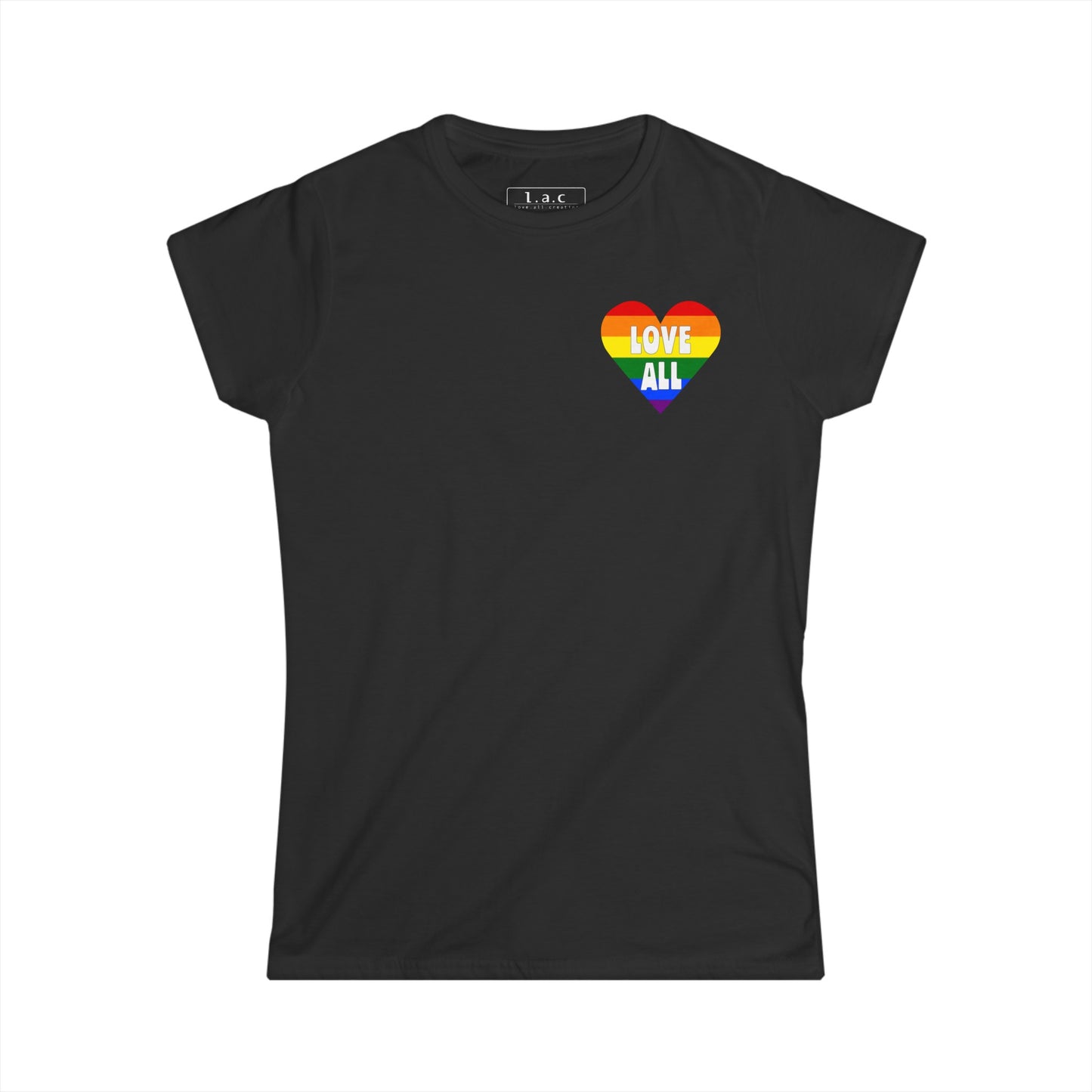 "Love All" Pride Heart Logo, Women's T-Shirt