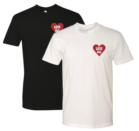 "Love All" Heart Logo - T-Shirt